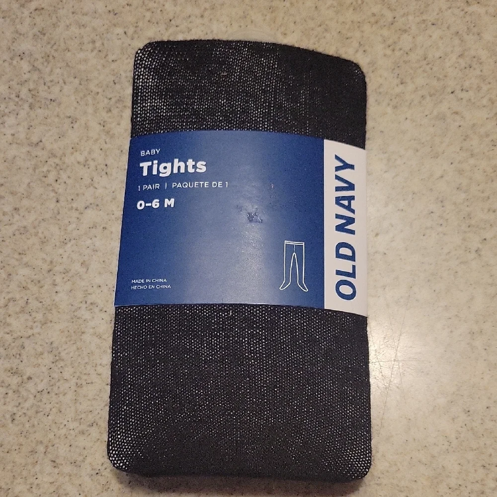 Old Navy Black Baby Tights 0-6 Months
